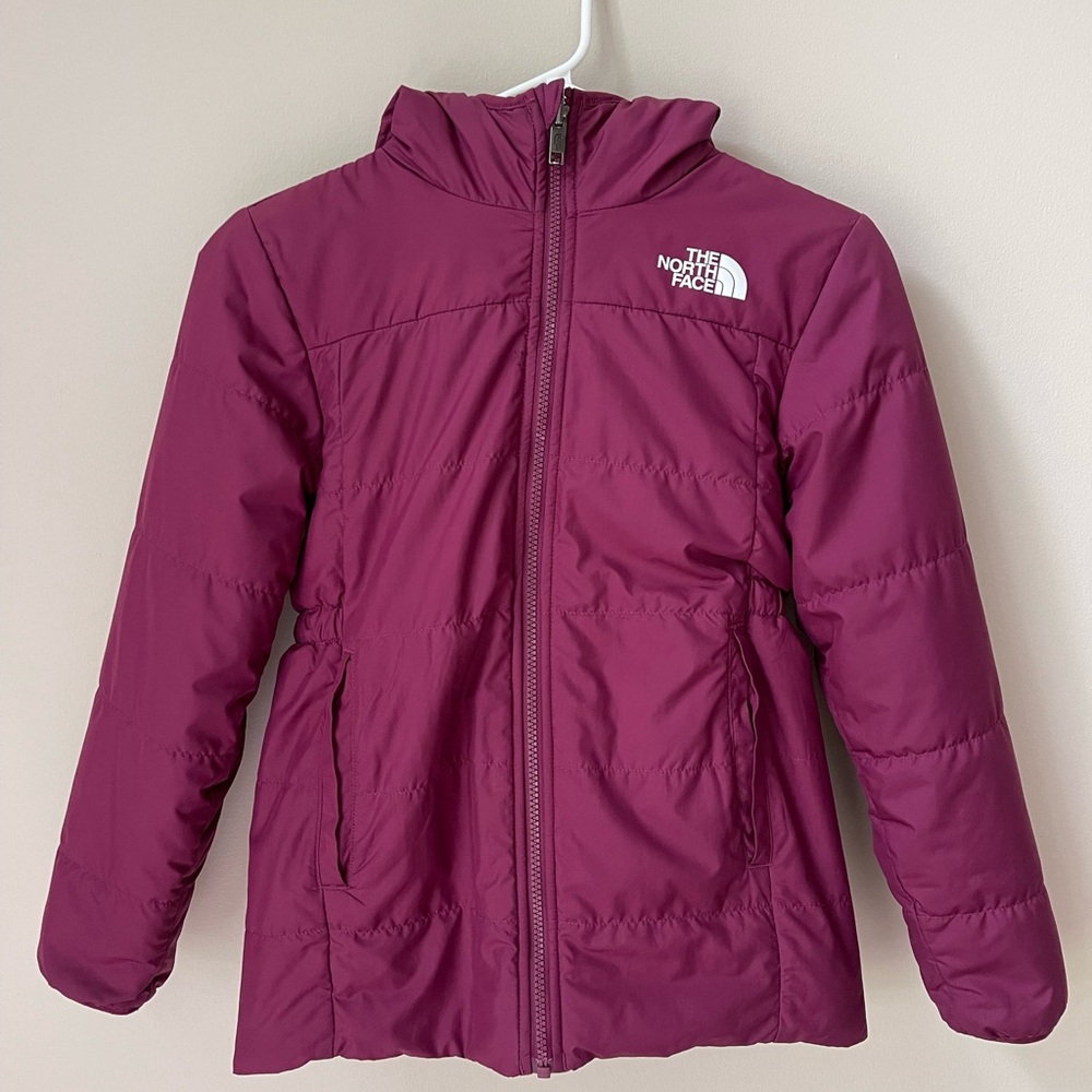 The North Face Reversible Insulated Parka, Boysenberry - Girls' Medium (10)